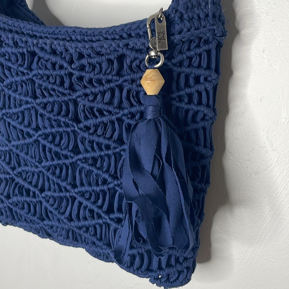 THE SAK Women's Navy Carlisle
Crochet Tassel Single Strap Crossbody